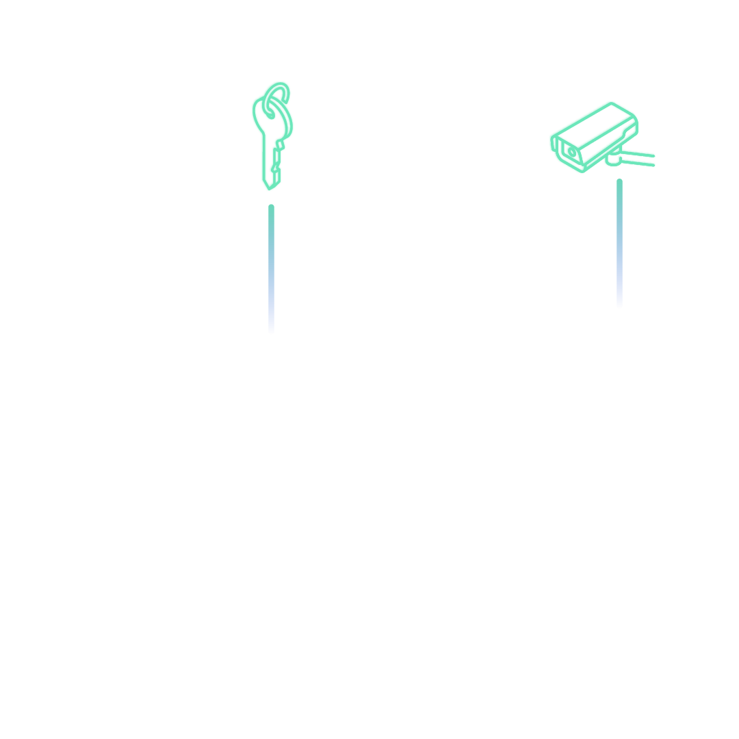 animated portier device square back
